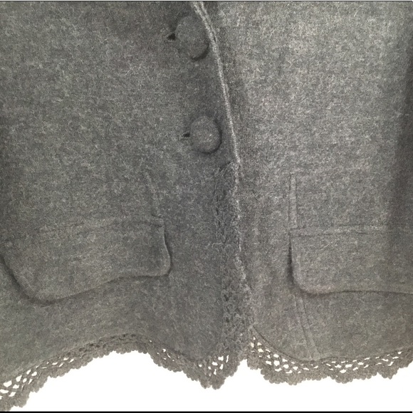 apt. 9 WOMAN Charcoal Grey Wool Cardigan / Jacket - Picture 2 of 5